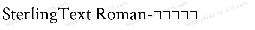 SterlingText Roman字体转换